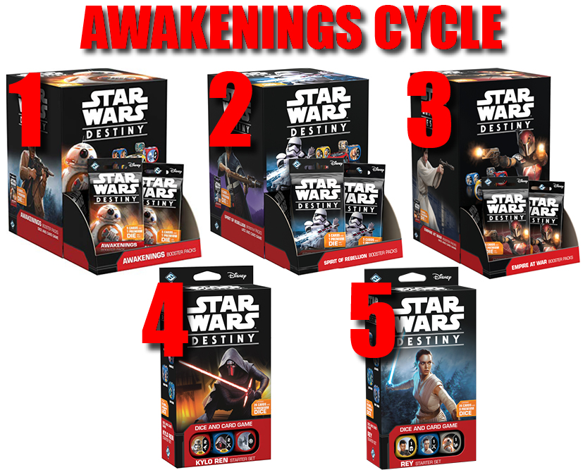 - Awakenings Common Set Star Wars Destiny 57 cards